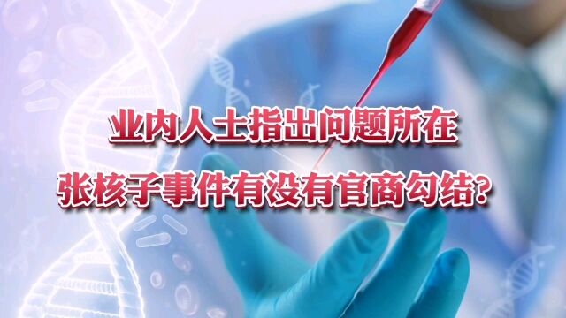 业内人士指出问题所在,张核子事件有没有官商勾结?