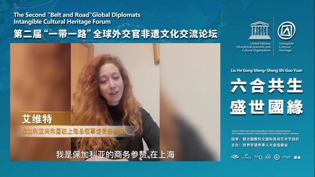 艾维特为第二届一带一路全球外交官非遗文化交流论坛送来祝福