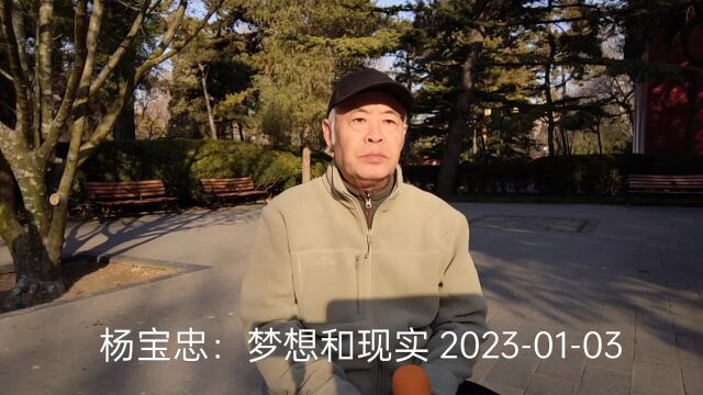 杨宝忠:梦想和现实 20230103