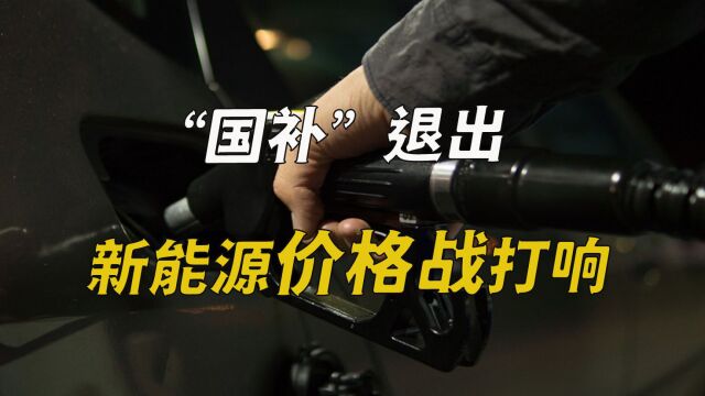 “国补”退出,新能源价格战打响