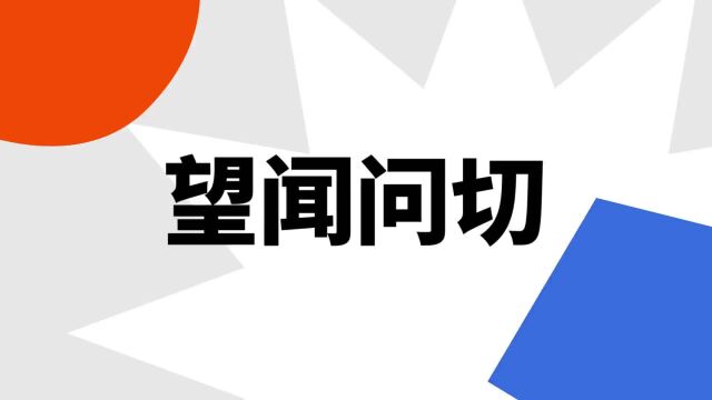 “望闻问切”是什么意思?