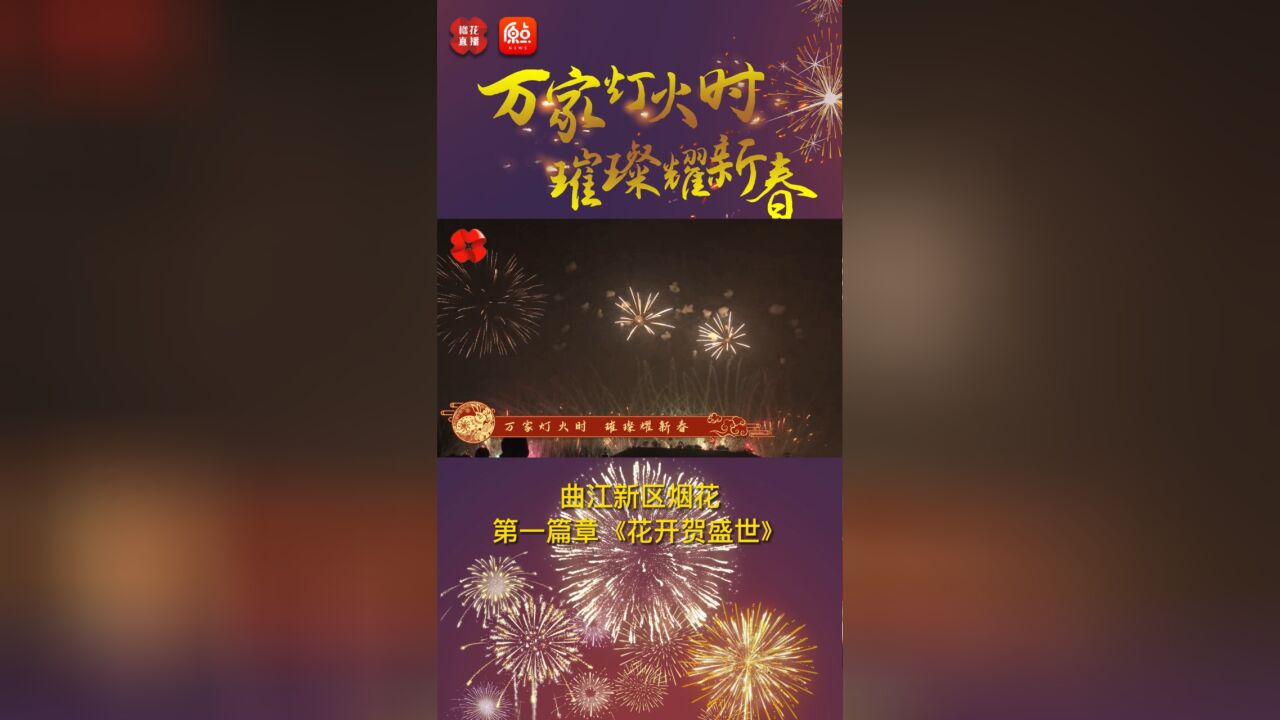 万家灯火时,璀璨耀新春——曲江新区《花开贺盛世》