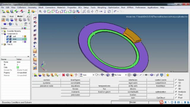 HyperMesh和ABAQUS联合分析实例六(热机耦合)(下)