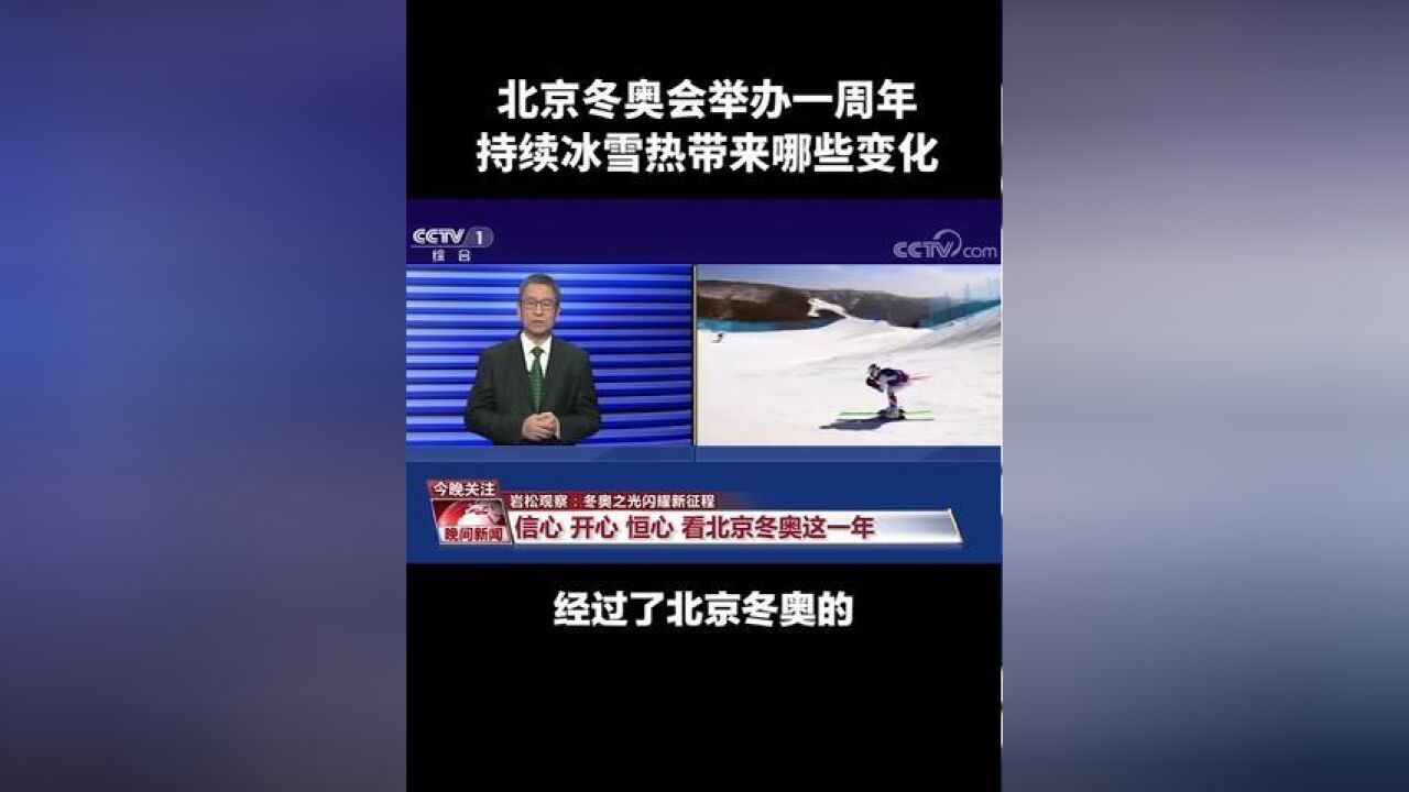 成功举办一周年,北京冬奥给中国冰雪带来哪些“火热”变化?白岩松:运动员有信心、民众更开心、产业具恒心!