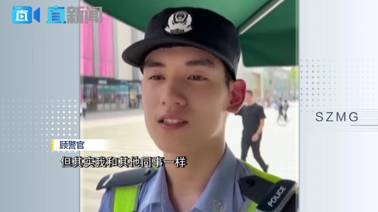 杭州执勤警察帅气圈粉 网友:马上去杭州