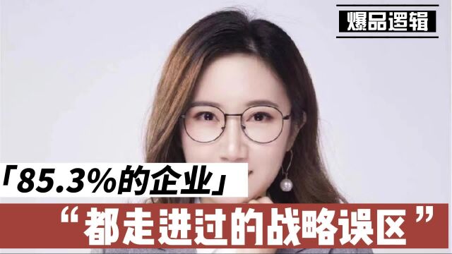 85.3%的企业,都走进过的战略误区