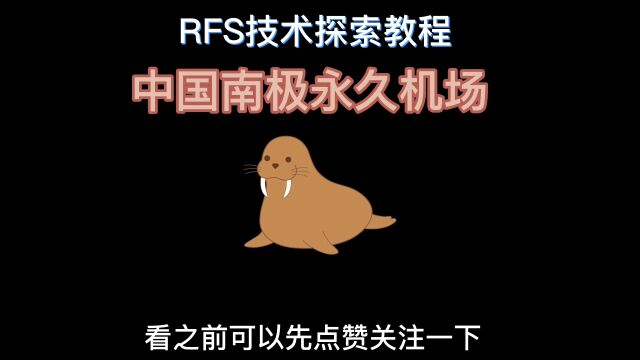 南极永久机场,rfs视角领略南极洲风采