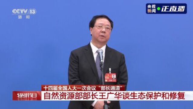 部长通道丨王广华:构建国家生态安全屏障 推进美丽中国建设