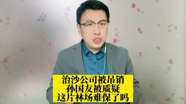 治沙公司被吊销,孙国友被质疑!这片林场还能保住吗?