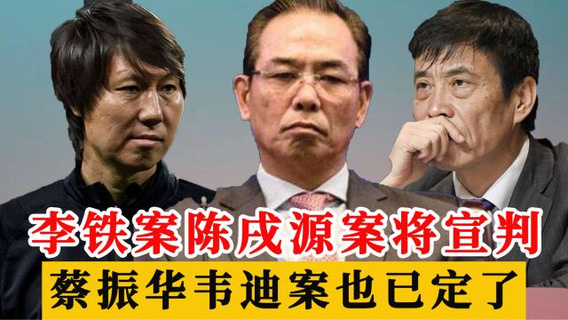 尘埃落定!李铁案5月宣判,陈戌源案8月敲定,蔡振华韦迪安全了