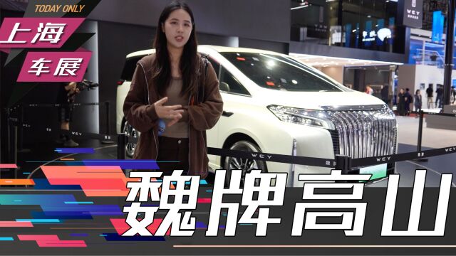 2023上海车展 高端商务MPV 实拍魏牌高山