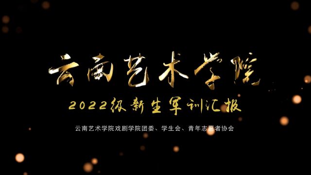 云南艺术学院2022级军训汇报(预演&正式汇报)