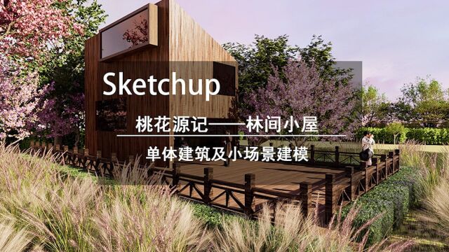 诸葛来了教程:林间小屋建模教程#su #sketchup #su教程#su建模