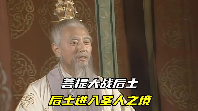 菩提祖师大战后土,后土调用天道之力,进入到圣人之境