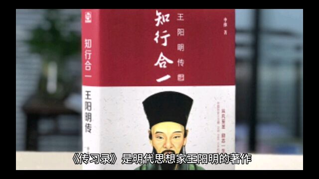 读王阳明《传习录》后感