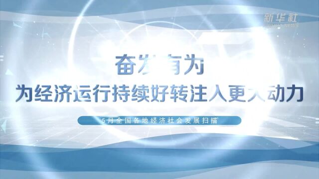 奋发有为 为经济运行持续好转注入更大动力——5月全国各地经济社会发展扫描