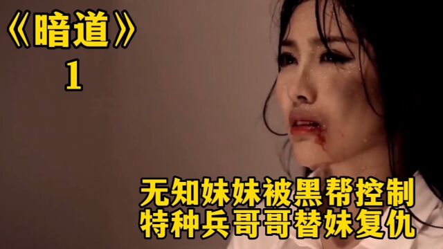 无知妹妹被黑帮控制,特种兵哥哥替妹复仇!电影《暗道》