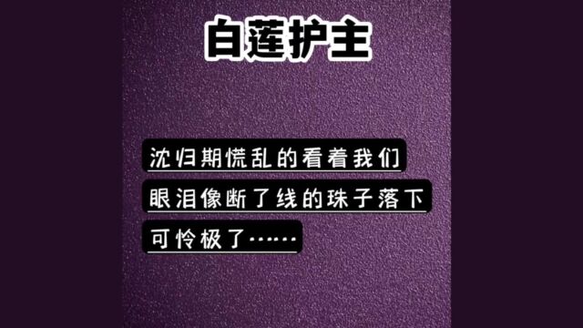 书旗:白莲护主 小说推荐 小说推文 拯救书荒