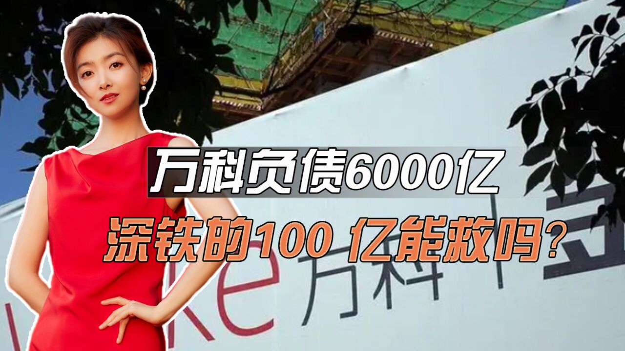 万科负债6000亿,国资背景的深圳地铁现身支持,100亿能救活吗?