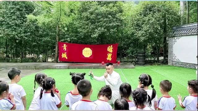 四川师范大学附属田童幼儿园绿宝石班青城武术研学活动圆满举办