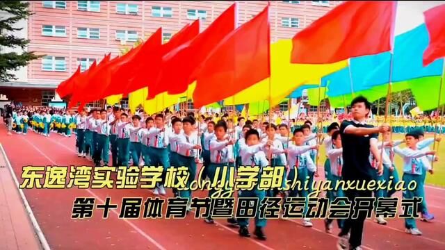 热烈庆祝东逸湾实验小学第十届体育节暨田径运动会圆满结束#开幕式 #运动会开幕式 #记录校园时光 #运动会