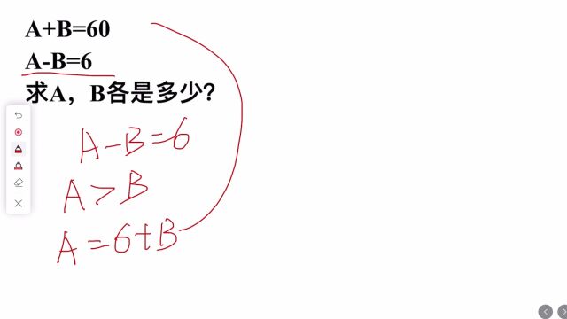 A+B=60,AB=6,求A和B的值,难倒了学霸