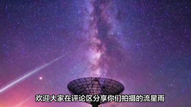 摄影爱好者捕捉英仙座流星雨