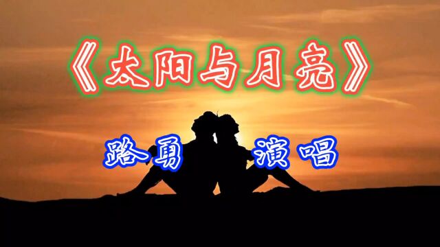 《太阳与月亮》美丽的嗓音独特的演唱风格,歌声飘扬动听,悦心悦耳