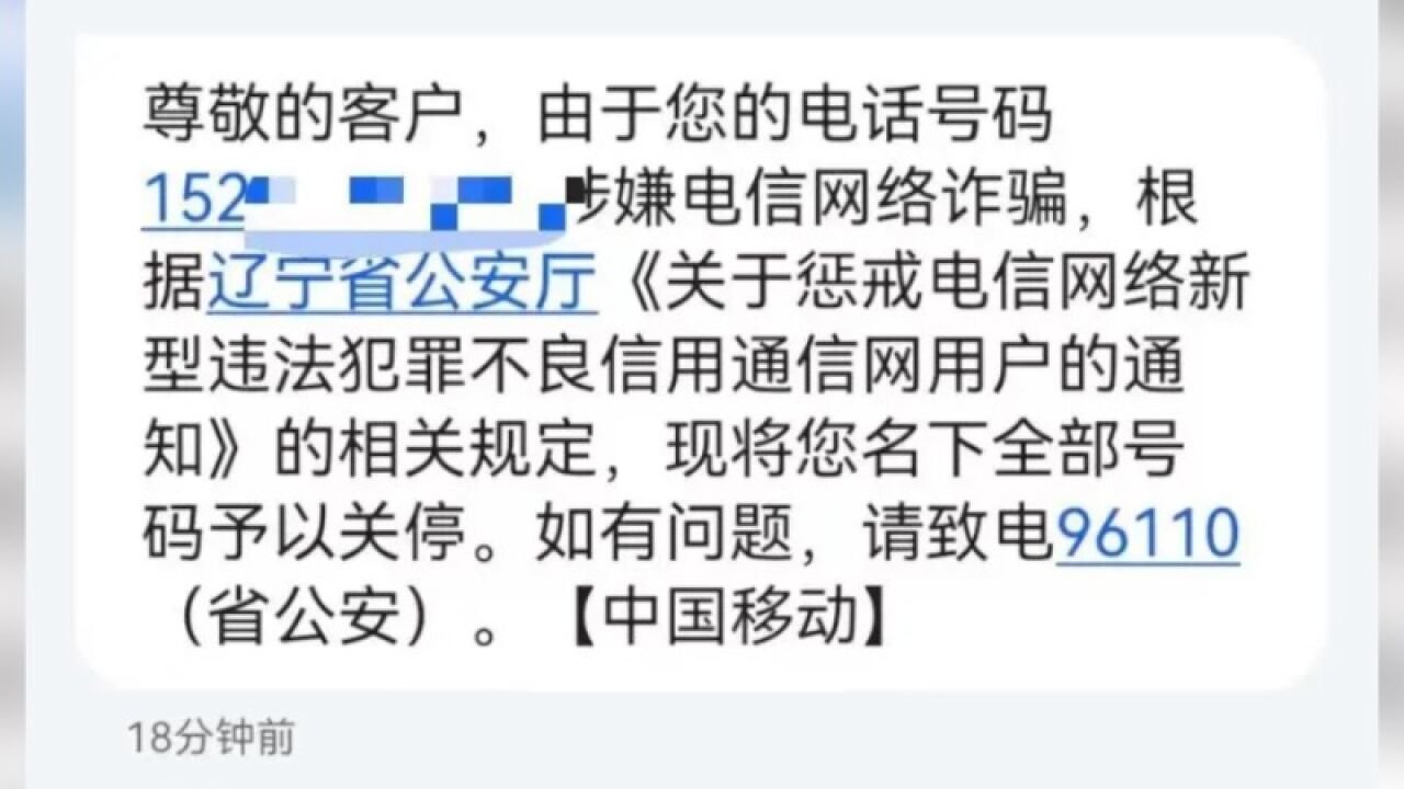 铁岭一男子2手机号因涉电诈被关停:用了13年且从未参与诈骗活动,多方沟通仍无法使用