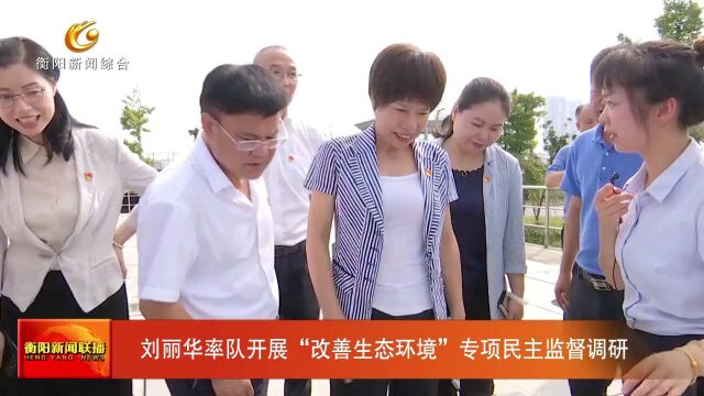 刘丽华率队开展“改善生态环境”专项民主监督调研