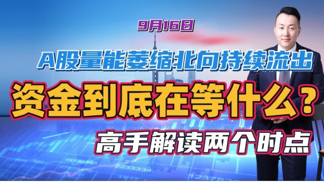 A股量能萎缩北向持续流出,资金到底在等什么?高手解读两个时点