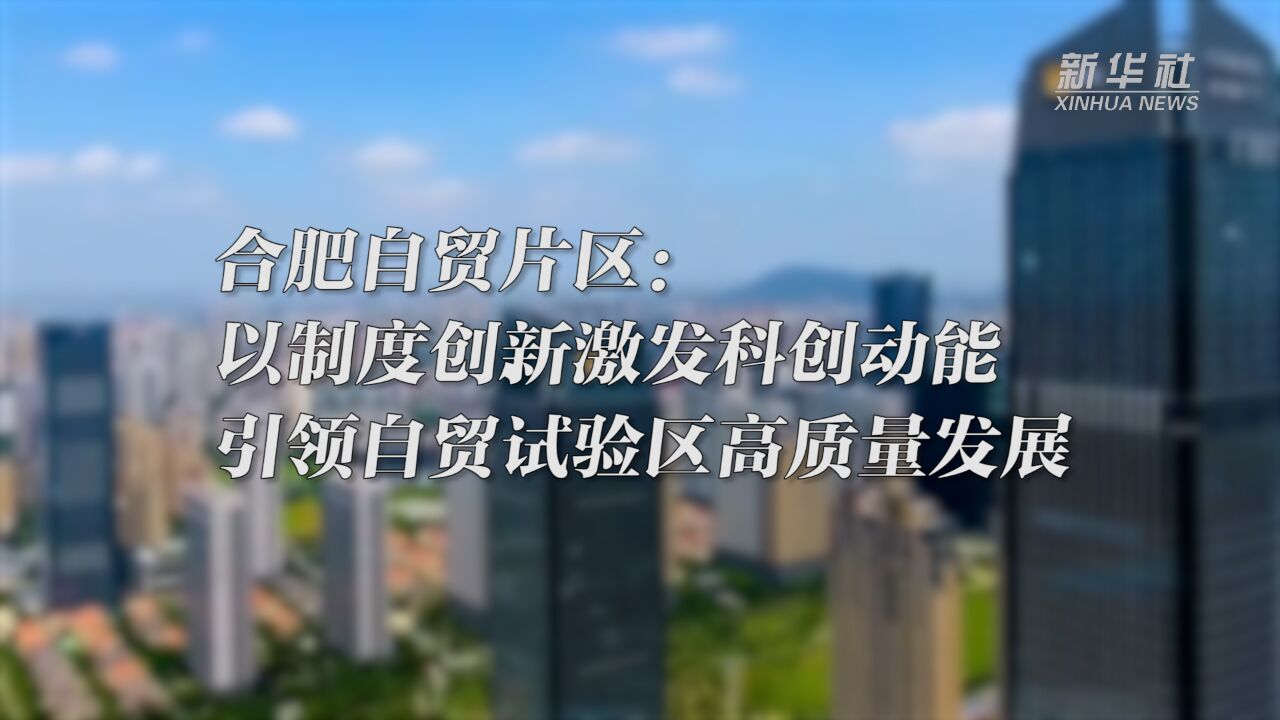 合肥自贸片区:以制度创新激发科创动能 引领自贸试验区高质量发展