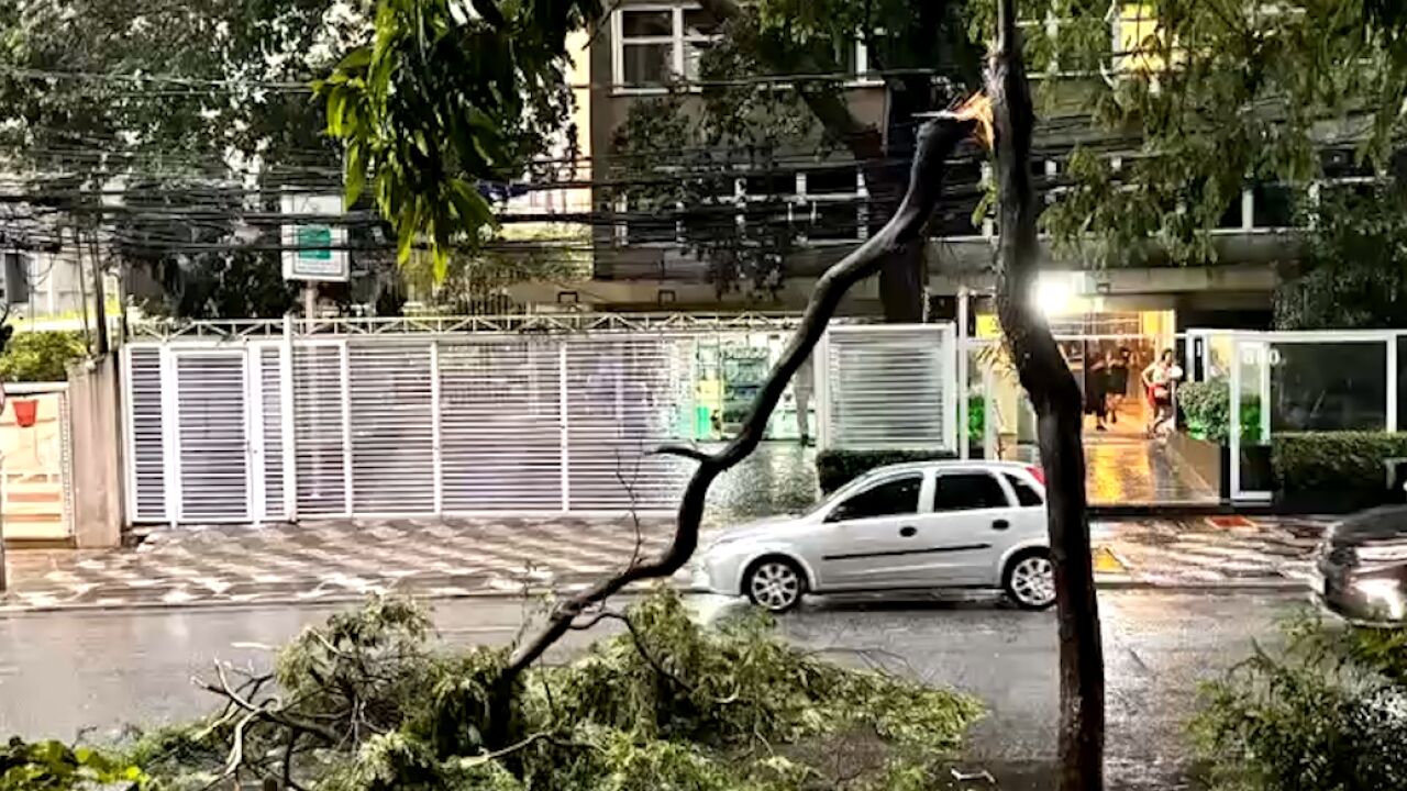 巴西,圣保罗市强风暴天气持续