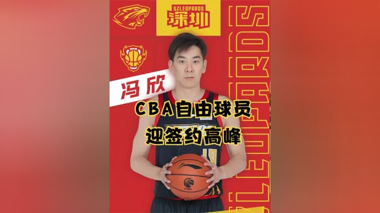 赵率舟、王薪凯、冯欣相继签约,CBA自由球员迎来再就业高峰