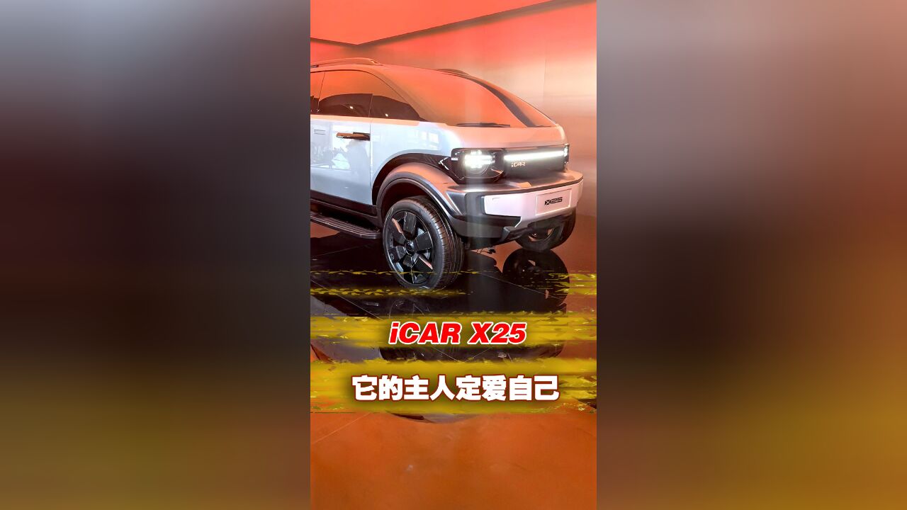 2024北京车展│它的主人定爱自己 iCAR X25