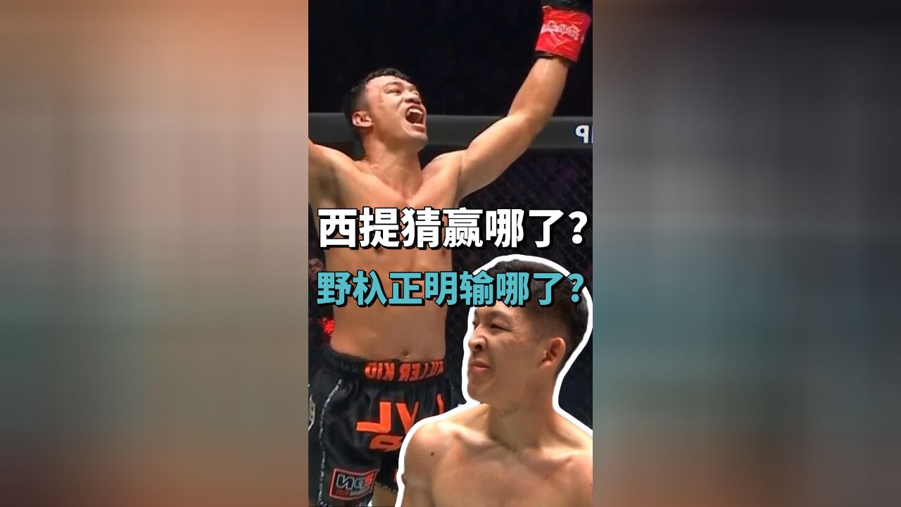 野杁正明vs西提猜完整比赛解说