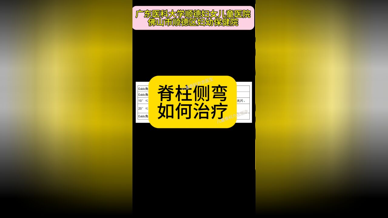 脊柱侧弯如何治疗?