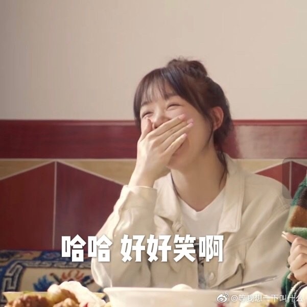 手机里的徐梦洁表情包