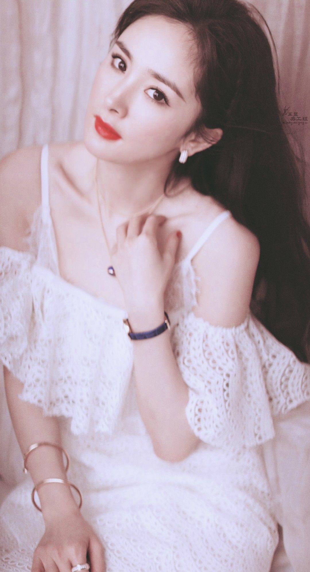 杨幂美图锁骨养鱼系列