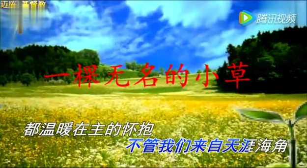 基督教歌曲《我是一颗无名的小草》_腾讯视频