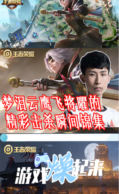 梦泪高光操作秀:梦泪云鹰飞将曜的精彩击杀瞬间锦集