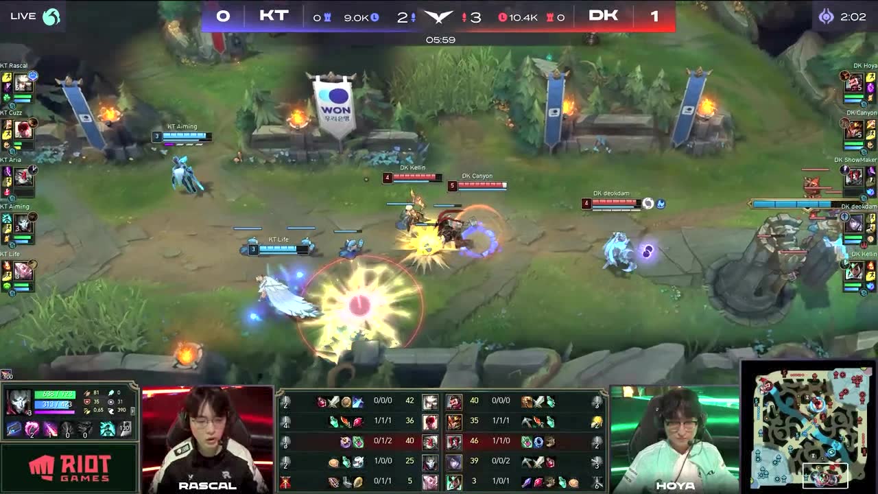 【回放】2022LCK春季赛W1D1KT vs DK 第二局