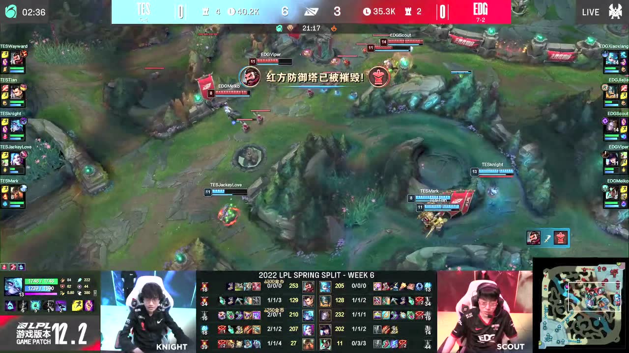 TES vs EDG
