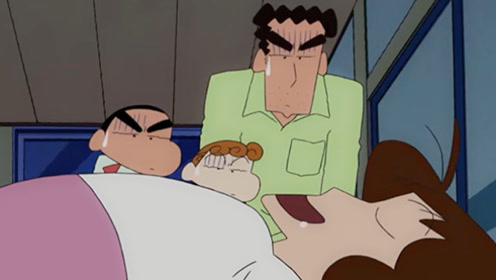 美伢做梦狂吃美食还喃喃自语,吓坏了蜡笔小新和野原广志