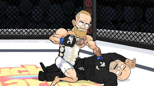 嘴炮竟为了抢金腰带一拳ko了裁判!这个动画太搞笑了!