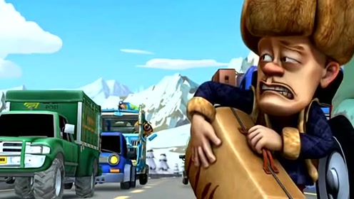 熊出没:光头强过年回家挤火车,这动作真是太搞笑了