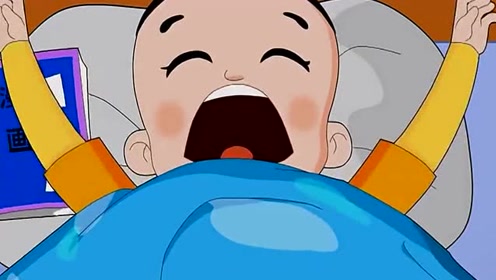 大头儿子睡觉忘记关灯,被围裙妈妈教育