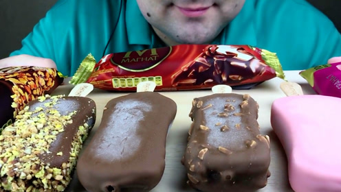 大胃王吃梦龙雪糕,一次4块吃个够,网友:这可是我小时的梦想啊!