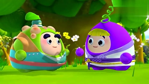 果宝特攻队,陆小果被蜜蜂追着,偶遇到蜂王机甲战士