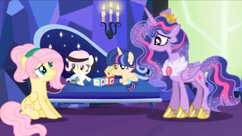 《小马宝莉》柔柔来看望紫悦的宝宝!